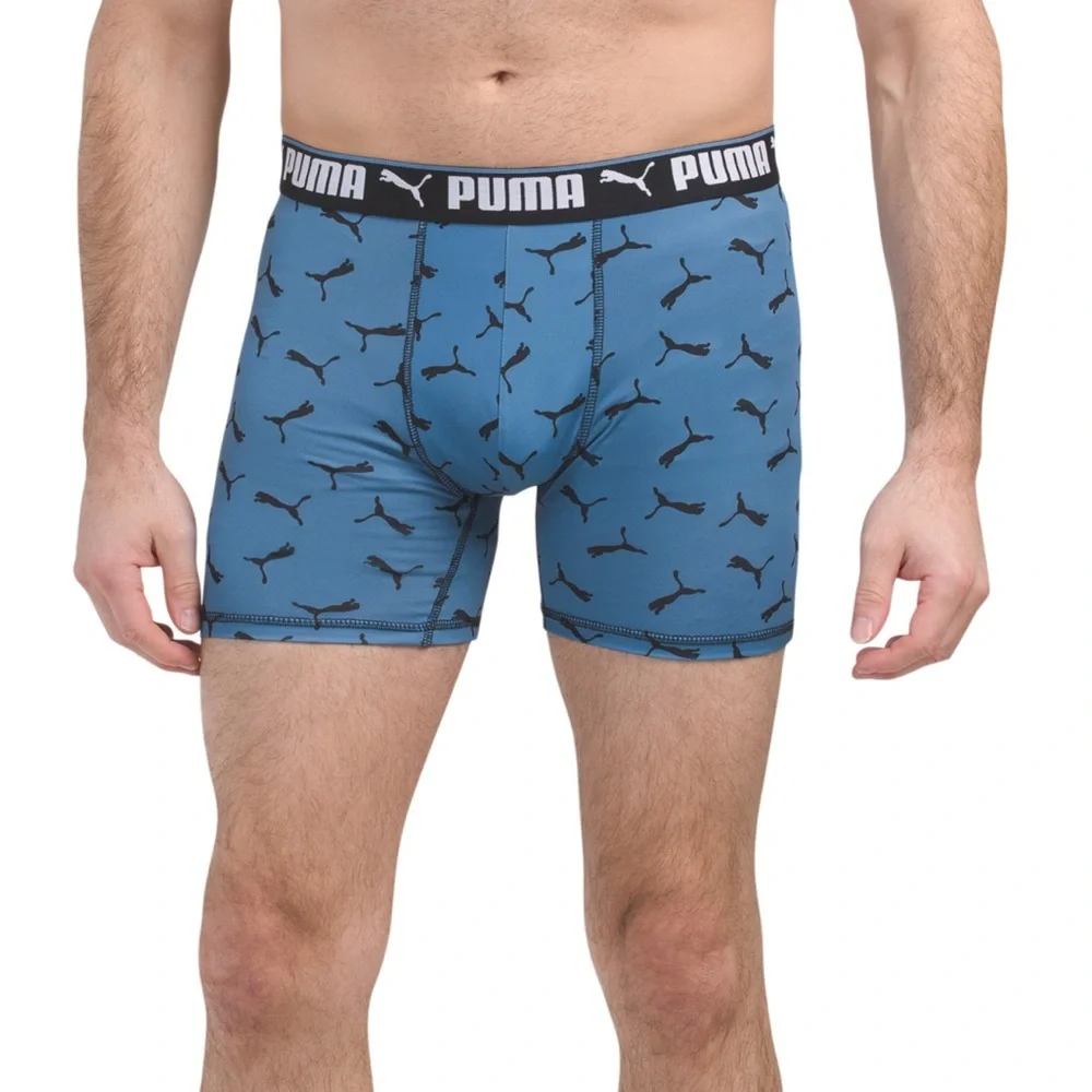PUMA Men’s Performance SportStyle Boxer Briefs (3-Pack) Multicolor, Size L, NWT